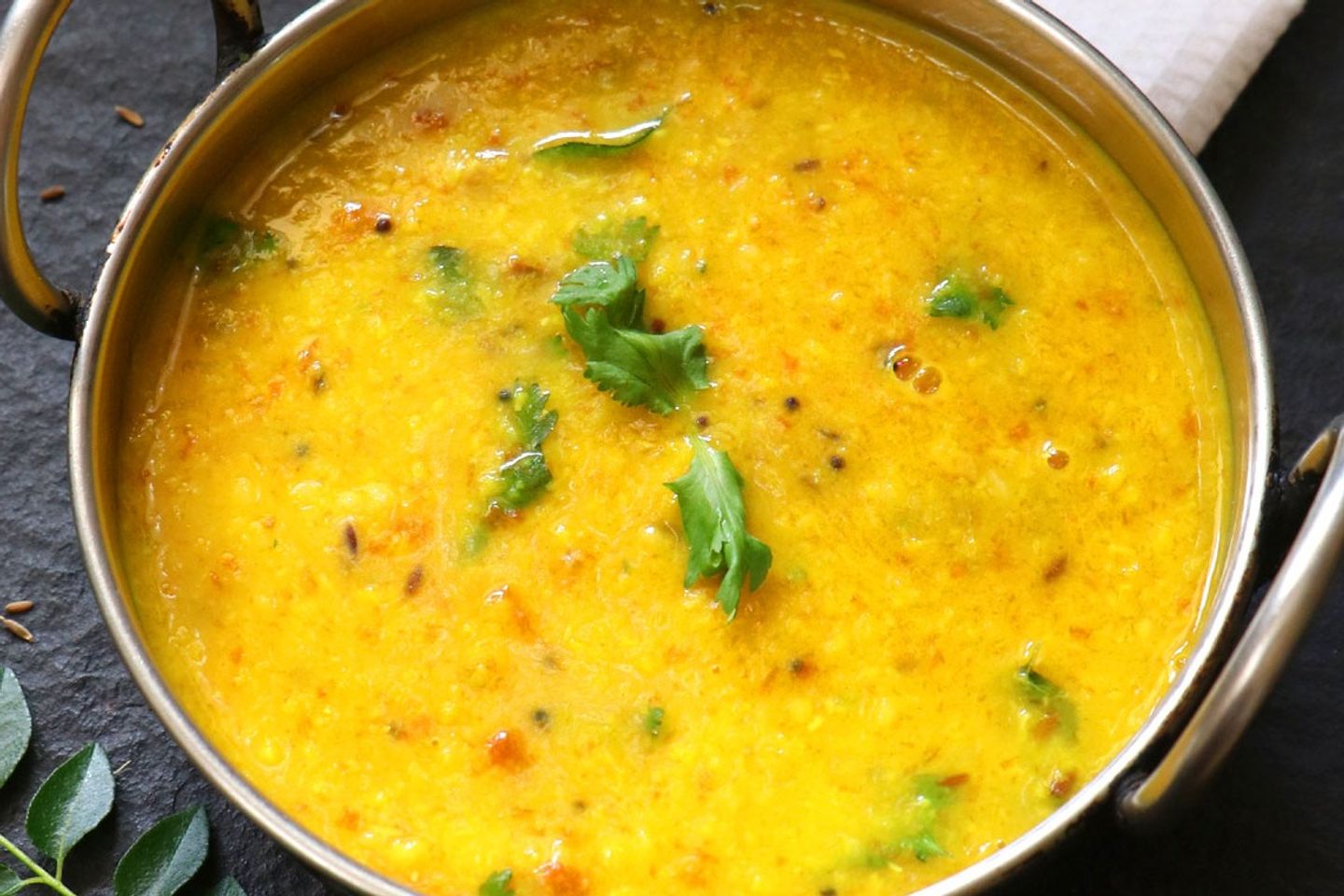 Dal Tarka With Ghee With Rotti