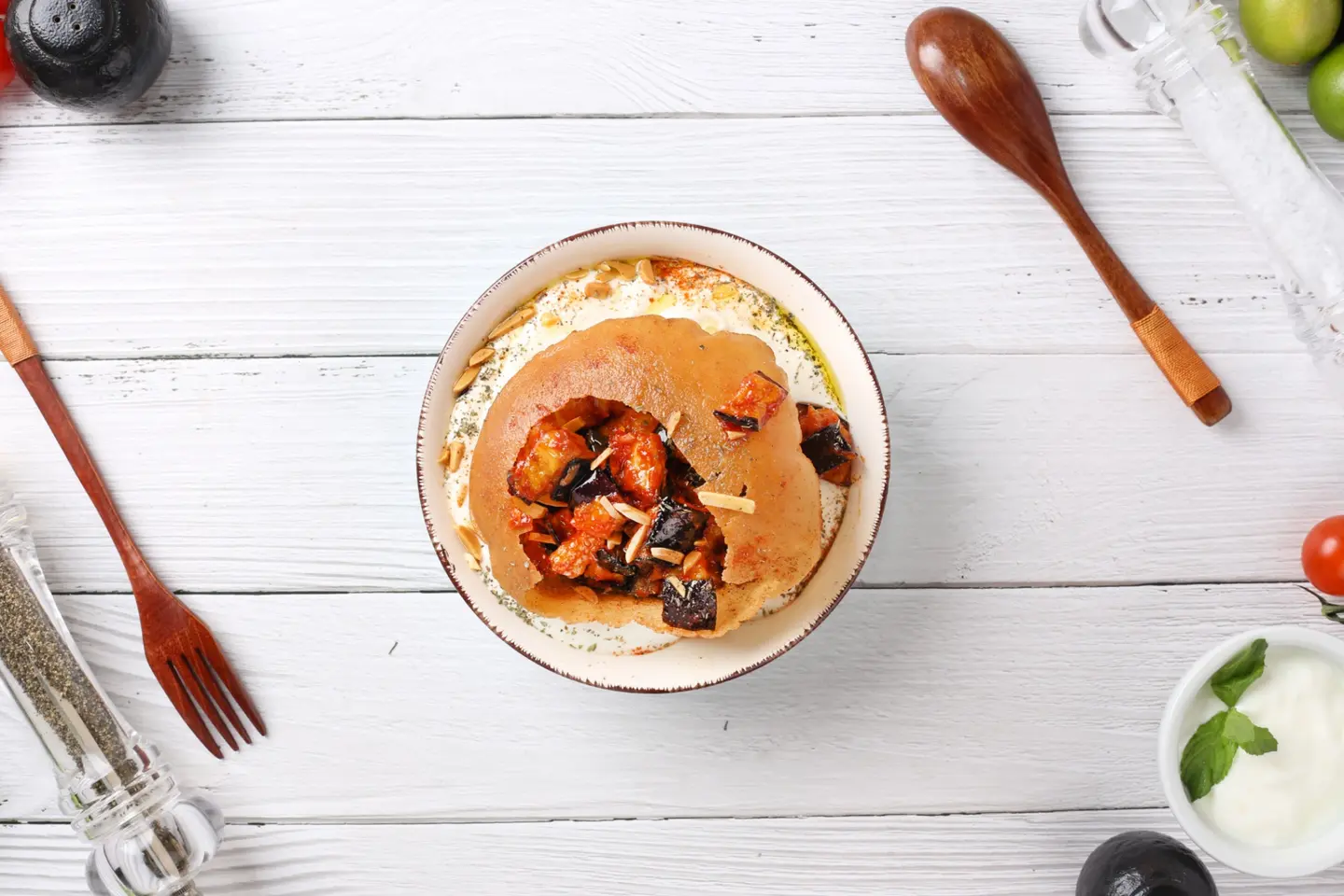 Eggplant Fatteh