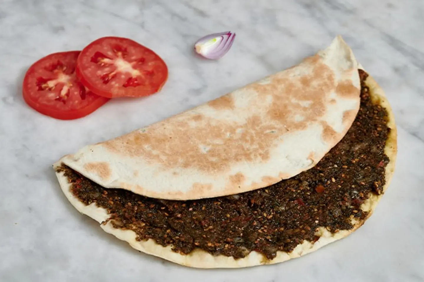 Zaatar And Onions And Tomatoes