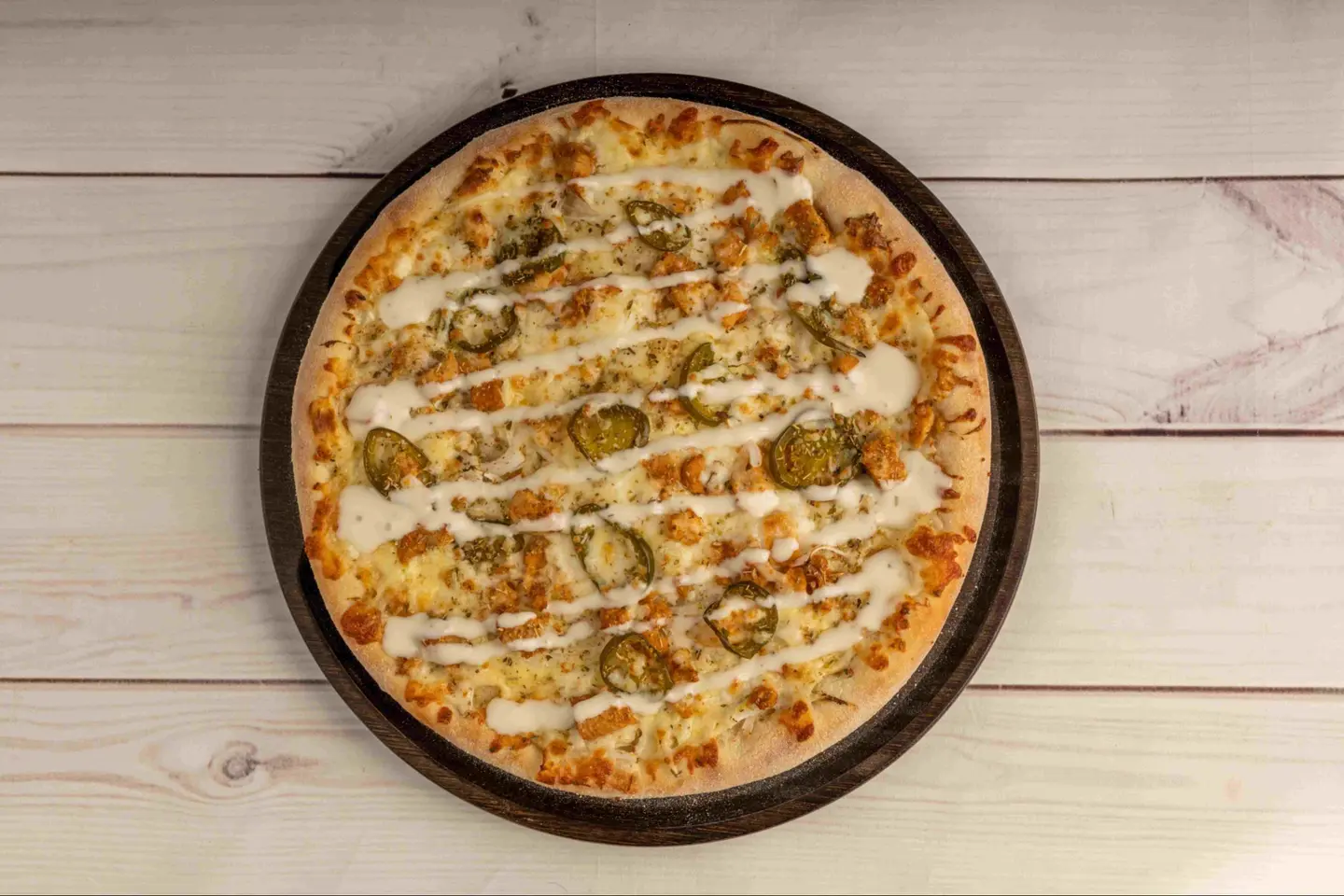 Mega Epic Chicken Ranch N Jalapeño Pizza