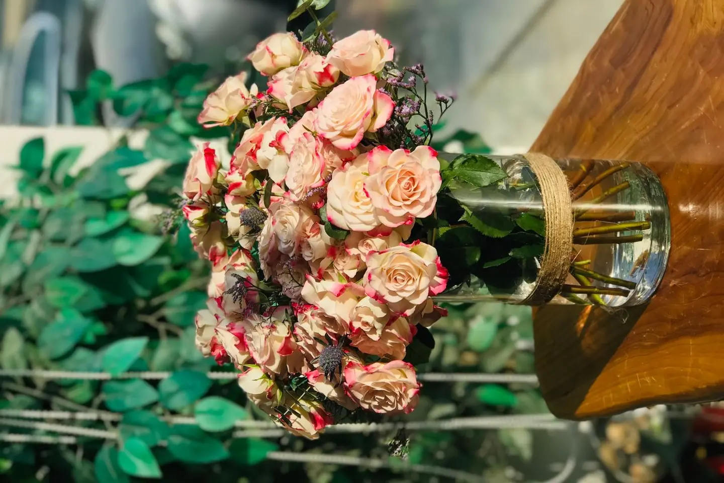 فازة ورد بيبي روز طبيعية