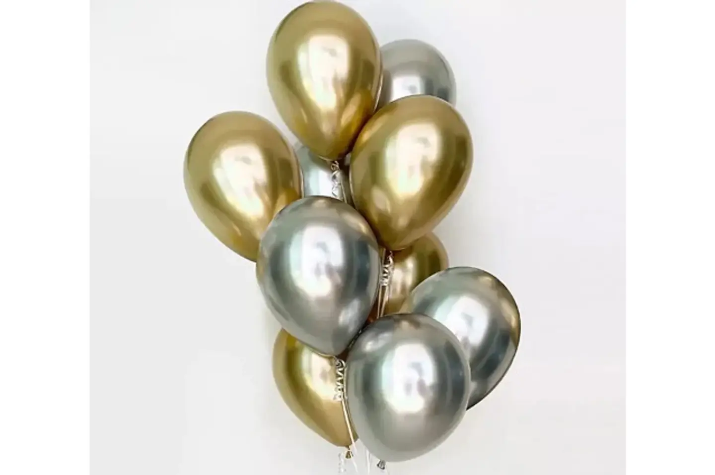 Chrome Balloon In Gold And Silver
