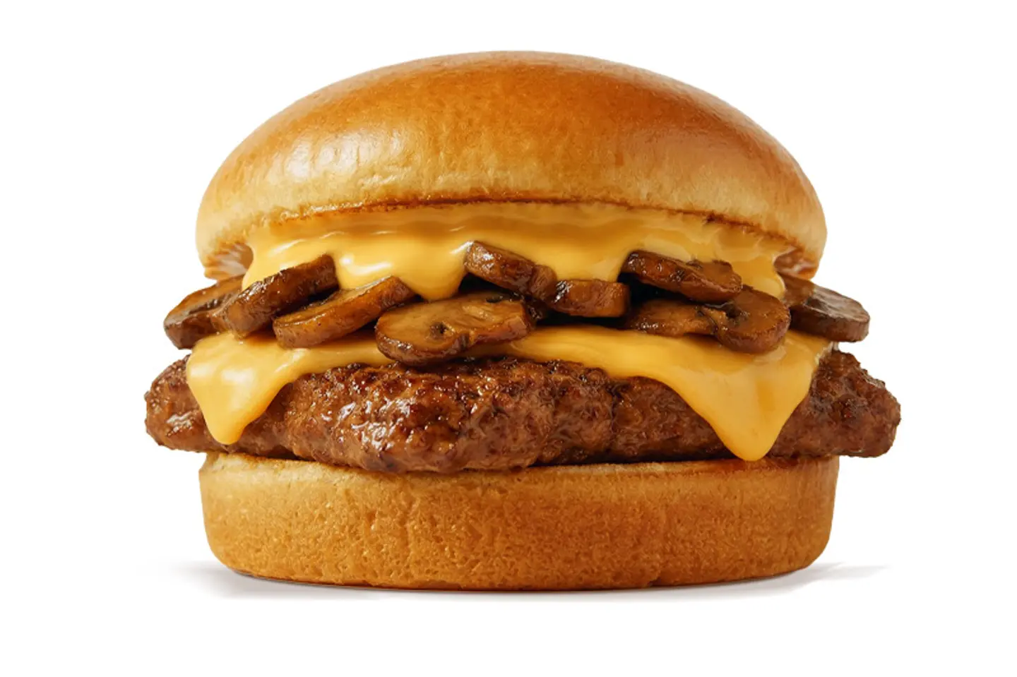 برجر لحم سنجل مشروم ميلت