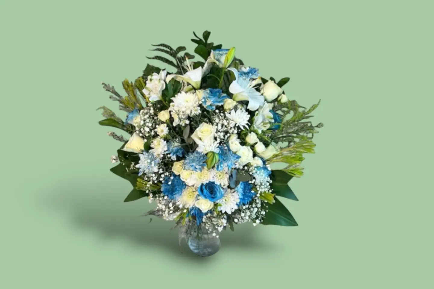 Blue And White Flower Vase 3