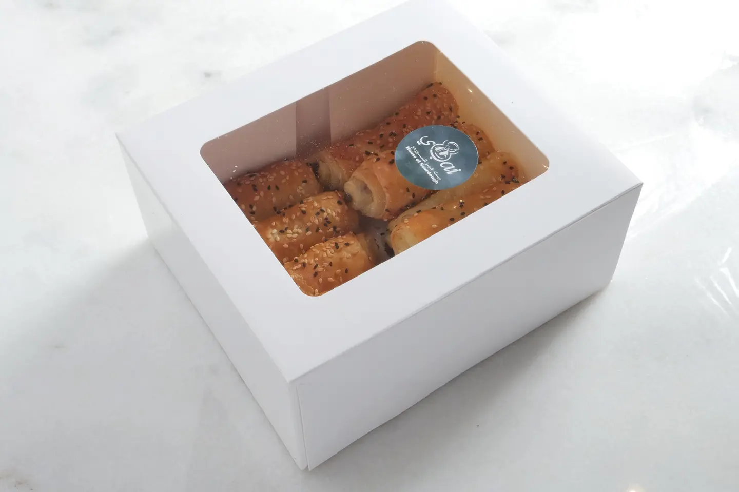 Feta Cheese Puff Roll Box 6 Pcs