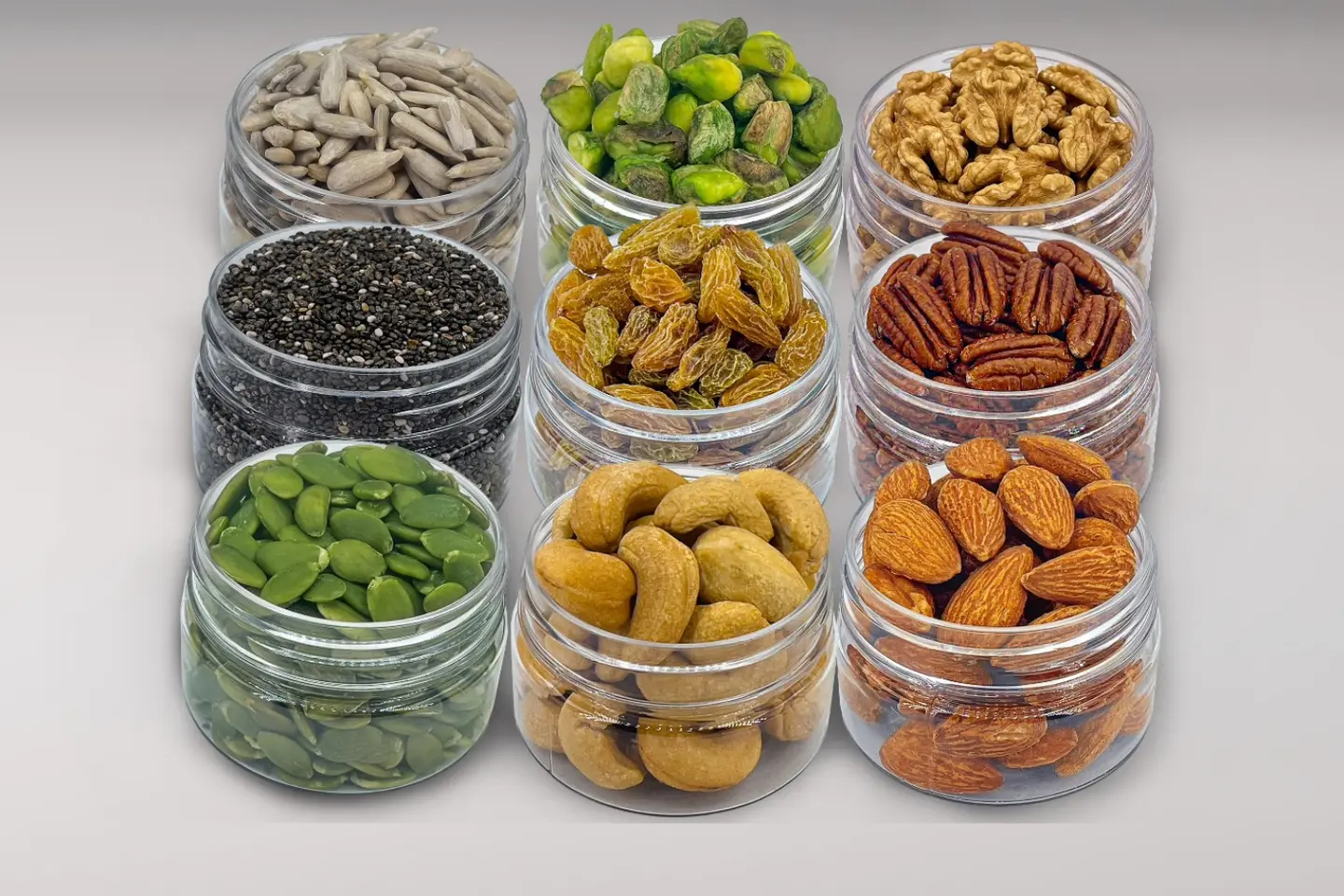 علب المكسرات