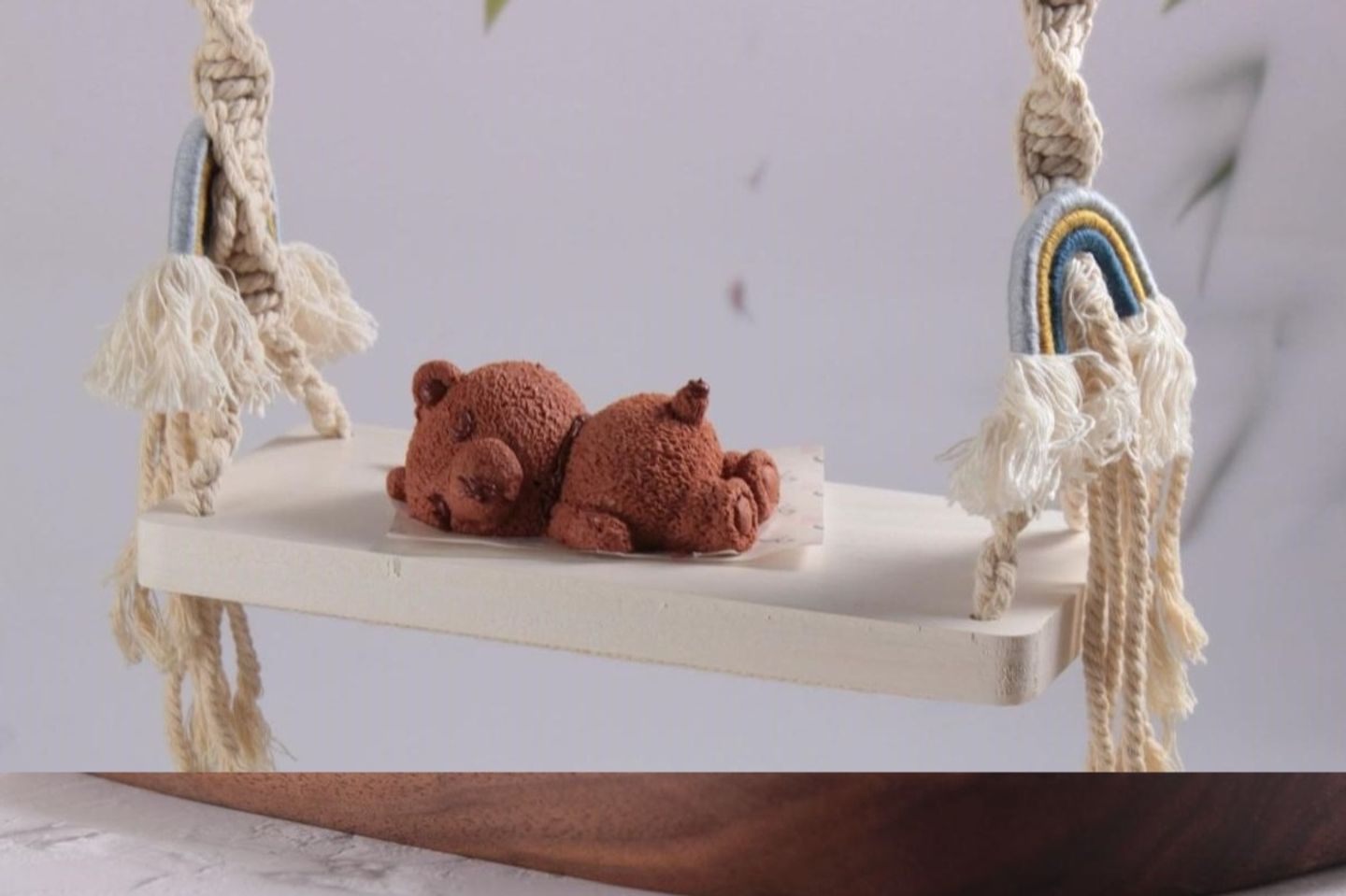 Sleeping Brown Bear Cake