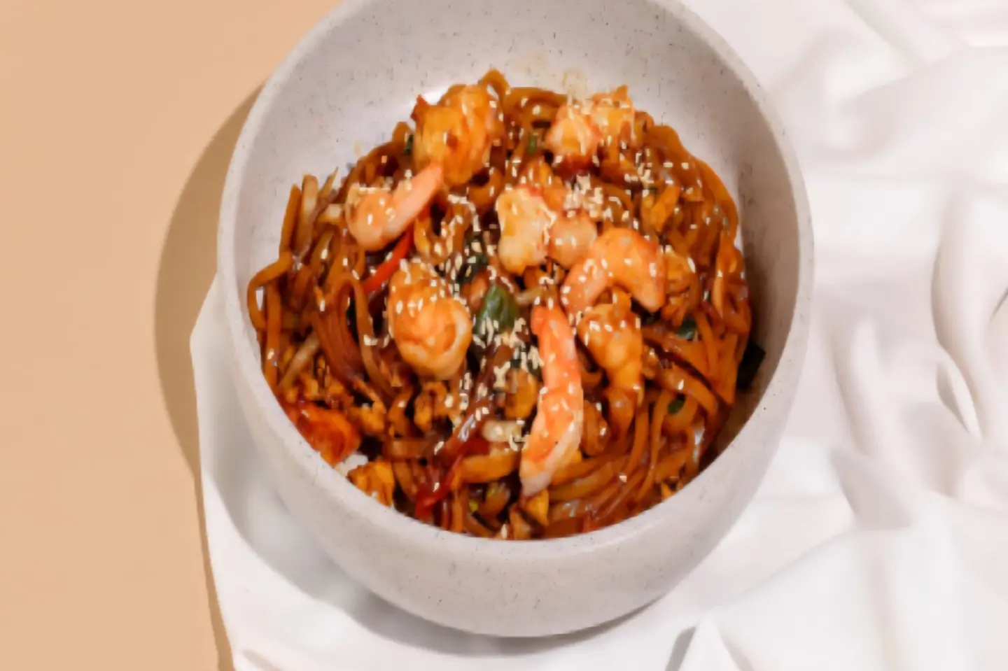 Sweet And Sour Shrimp Noodles