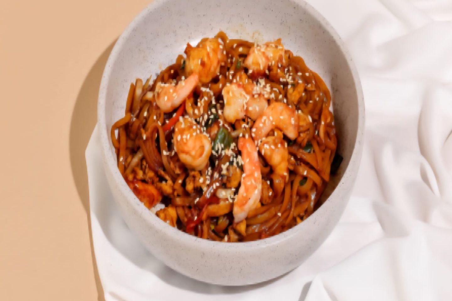 Sweet And Sour Shrimp Noodles