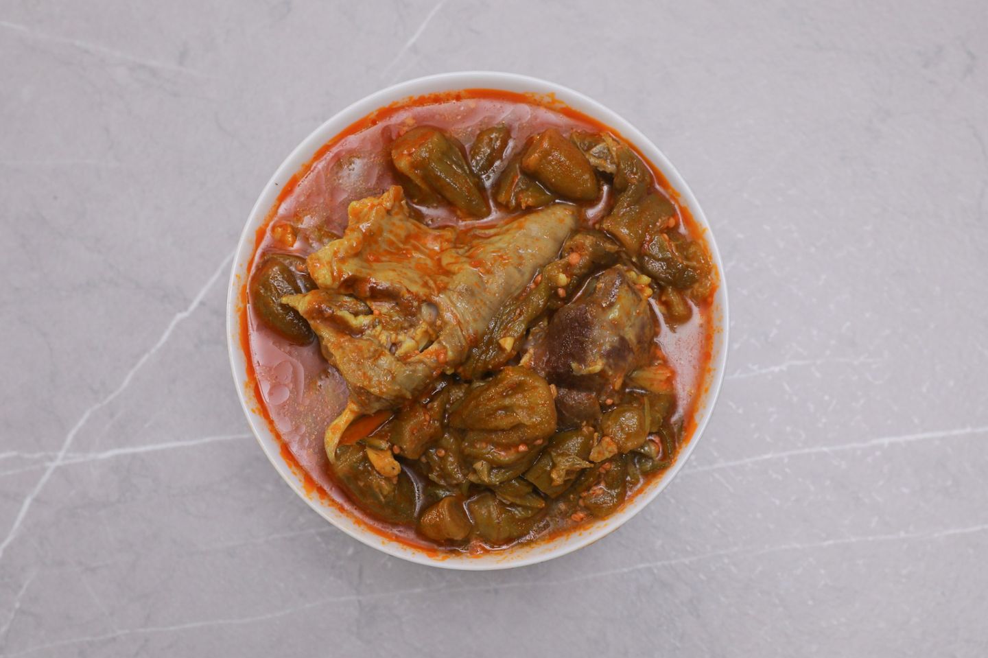 Okra With Meat