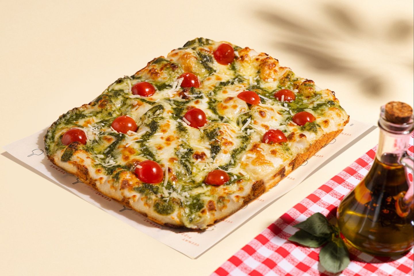 Pesto Fluffy Pizza