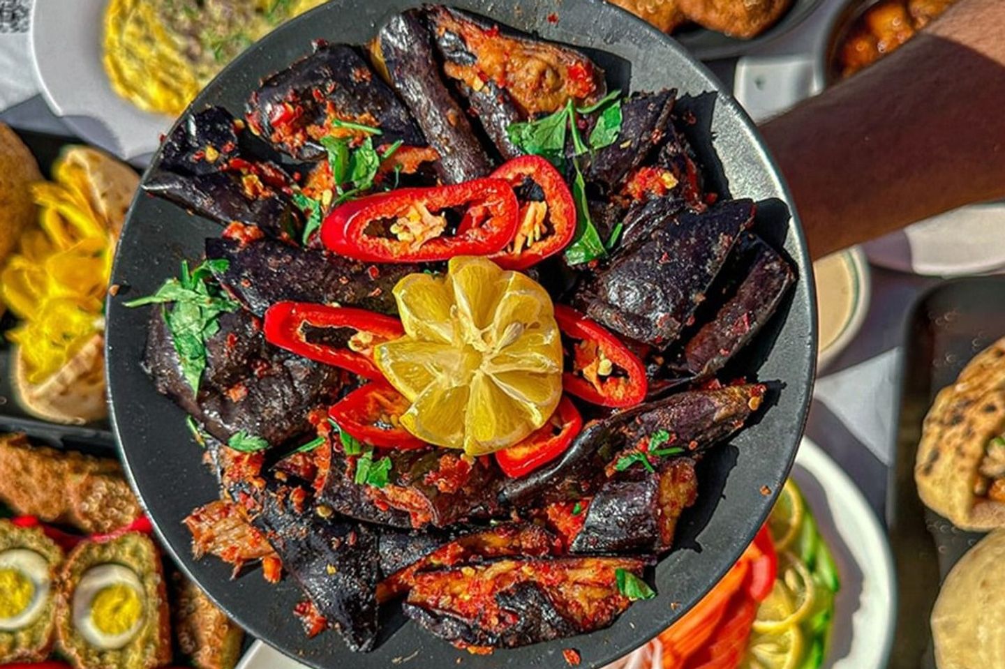 طبق باذنجان صغير