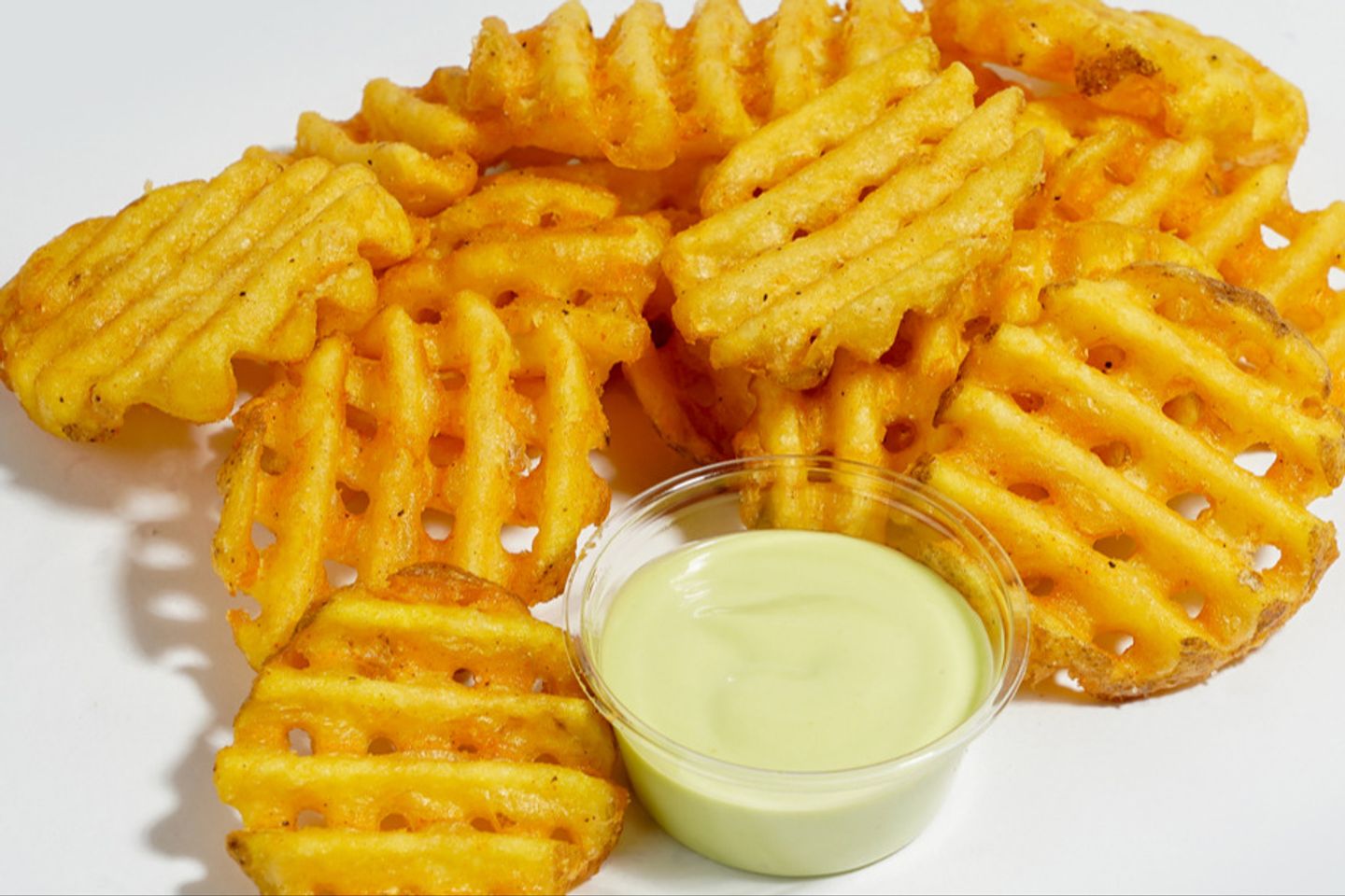 Potato Waffle With Sauce