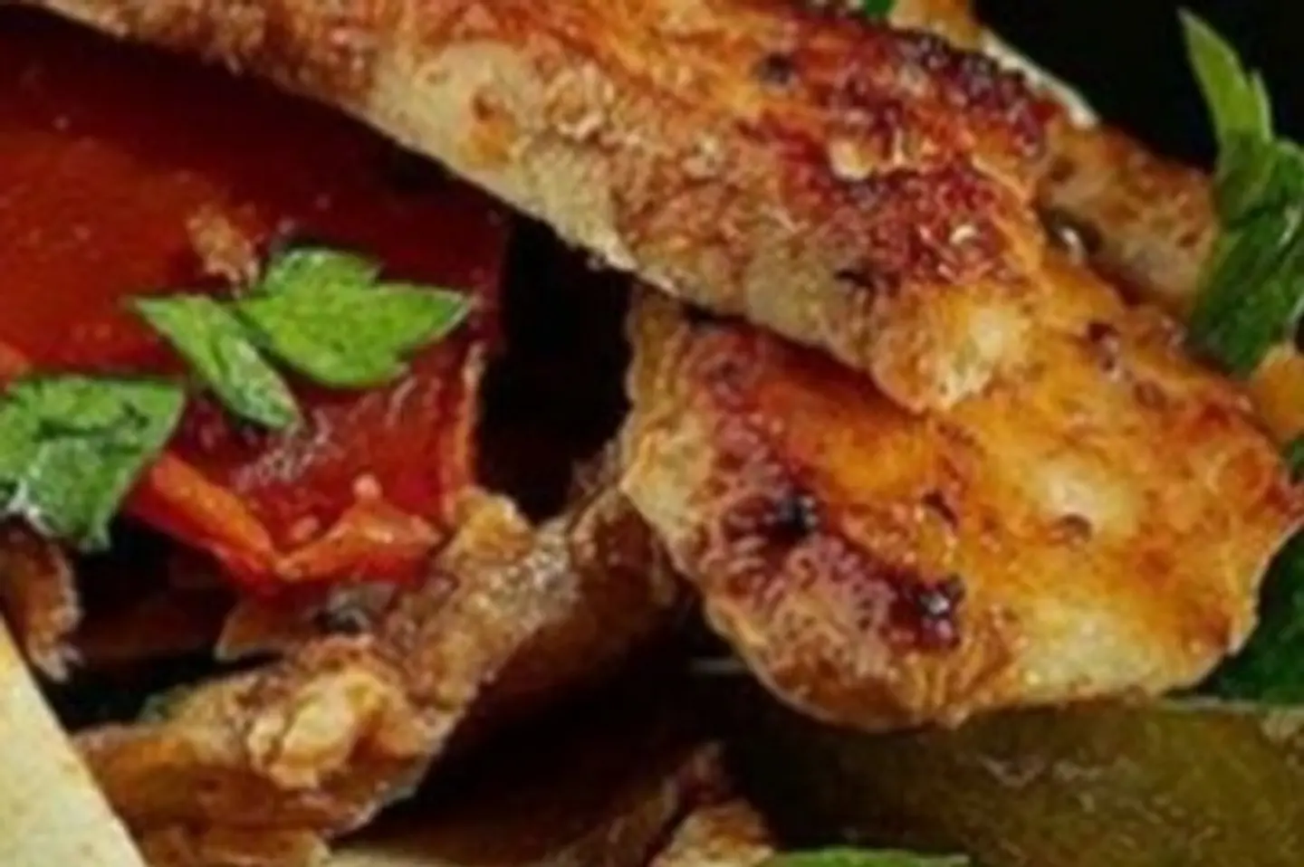 Chicken Shawarma In A Baguette