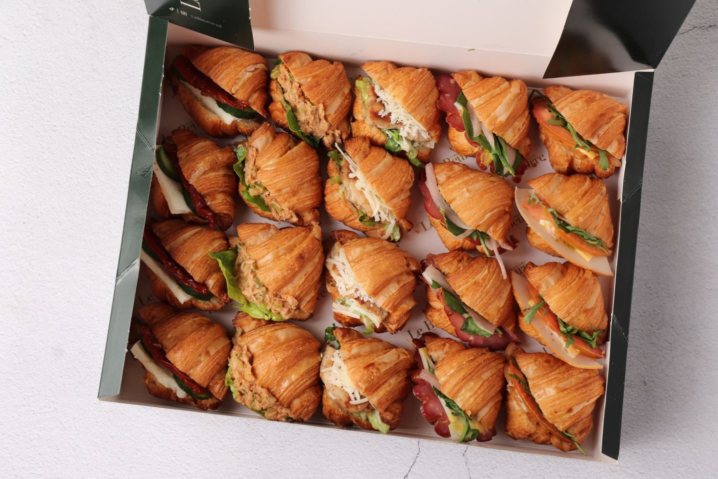 Savory Croissant Bites Box 20 Pieces