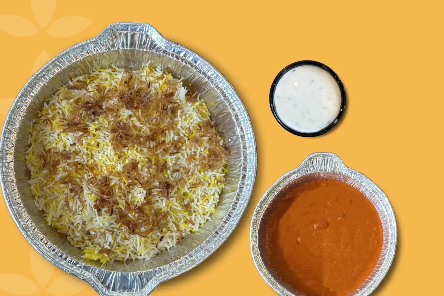 دجاج تكا ماسالا مع أرز برياني