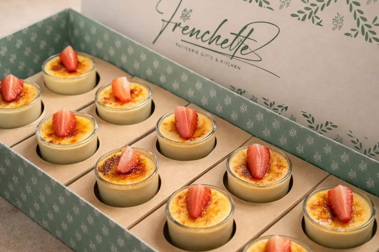 Crème Brûlée In Small Glasses