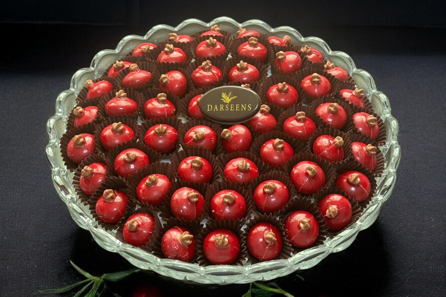 Luxurious Chocolate With Pomegranate Cheese Filling