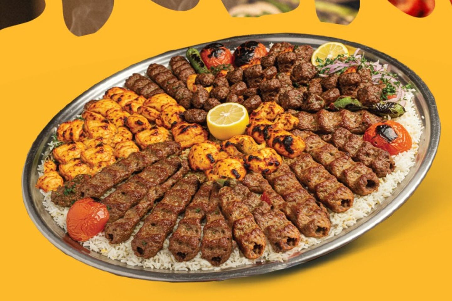 صحن مشويات التوت الحلبي المميز