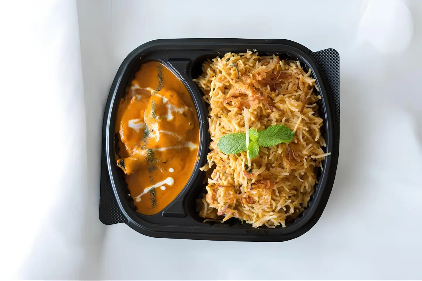 Butter Chicken With Biryani Rice