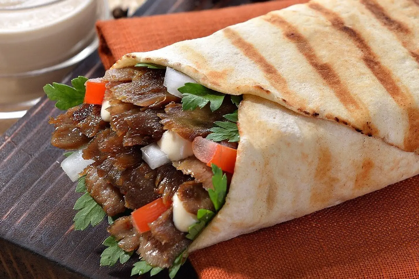 شاورما لحم صغير