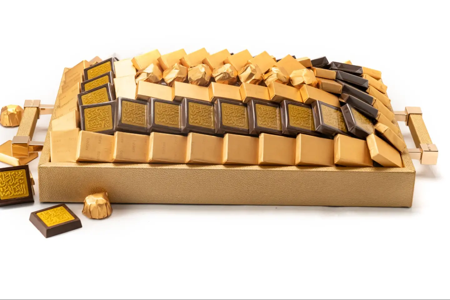 Get Well Soon Gold Tray Small Leathered