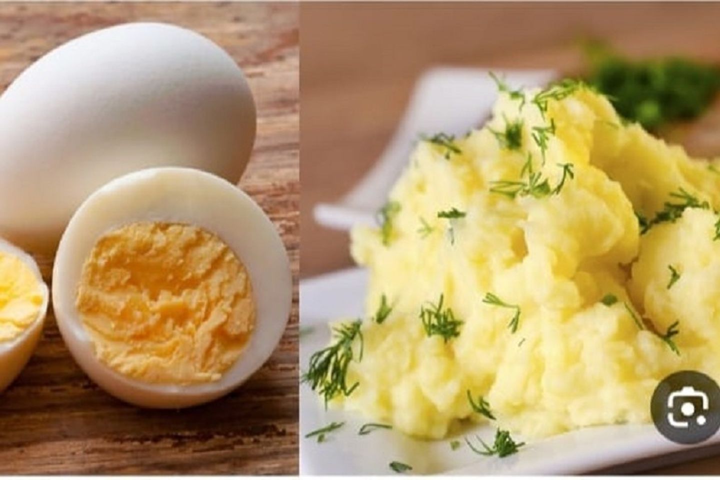 Mashed Potatoes With Eggs Sandwich