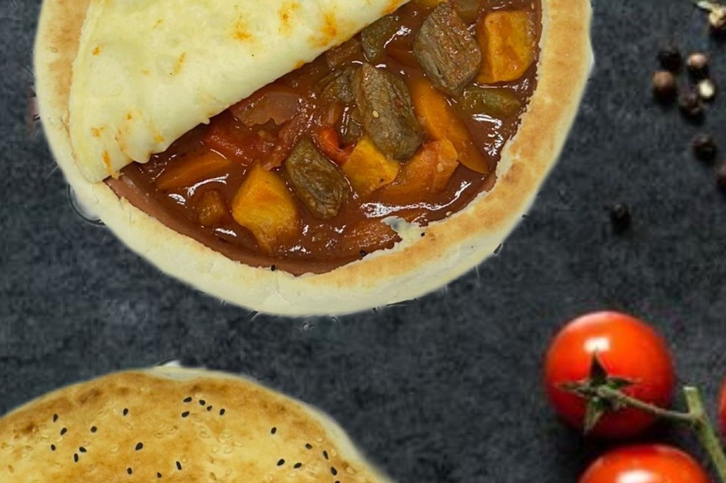 طاجن لحم بالخضار