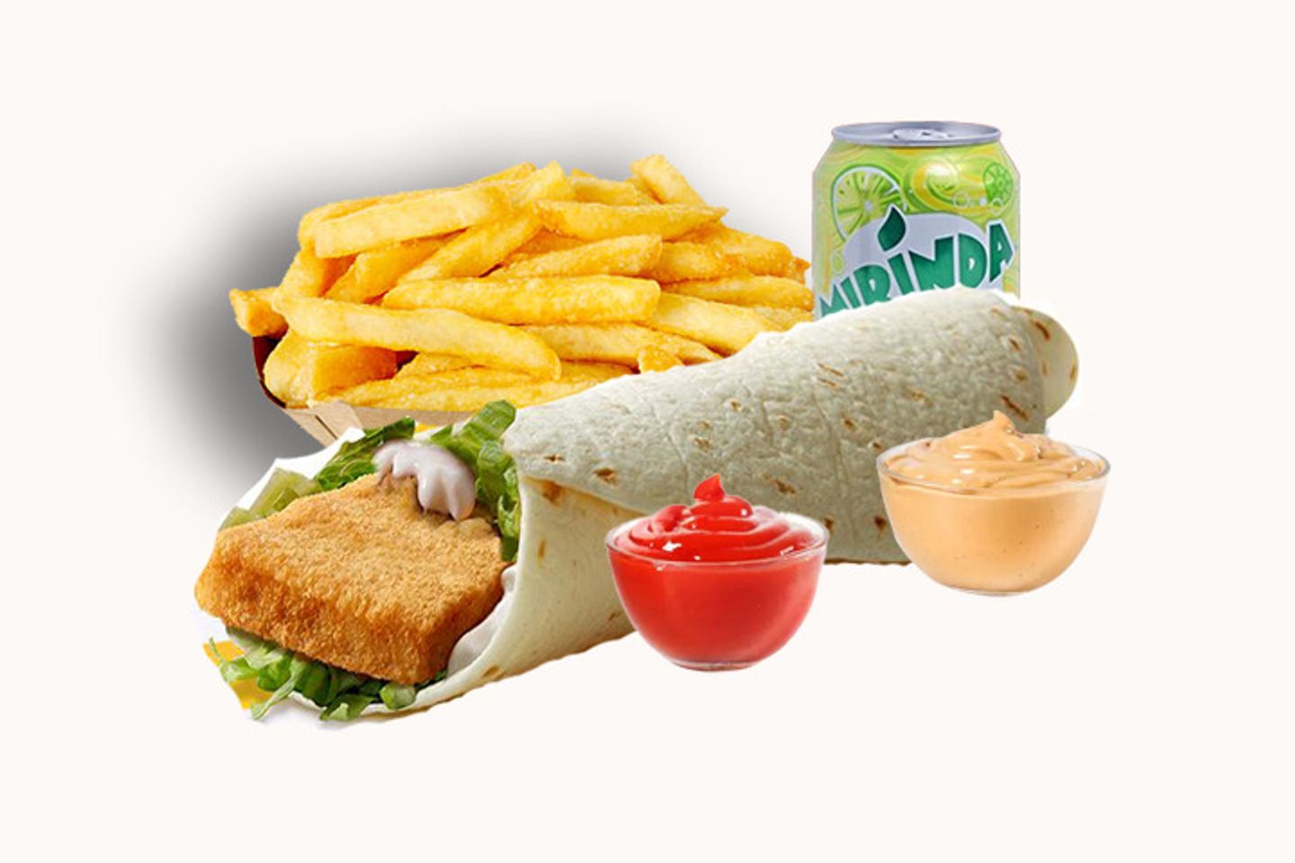 وجبة تورتيلا السمك