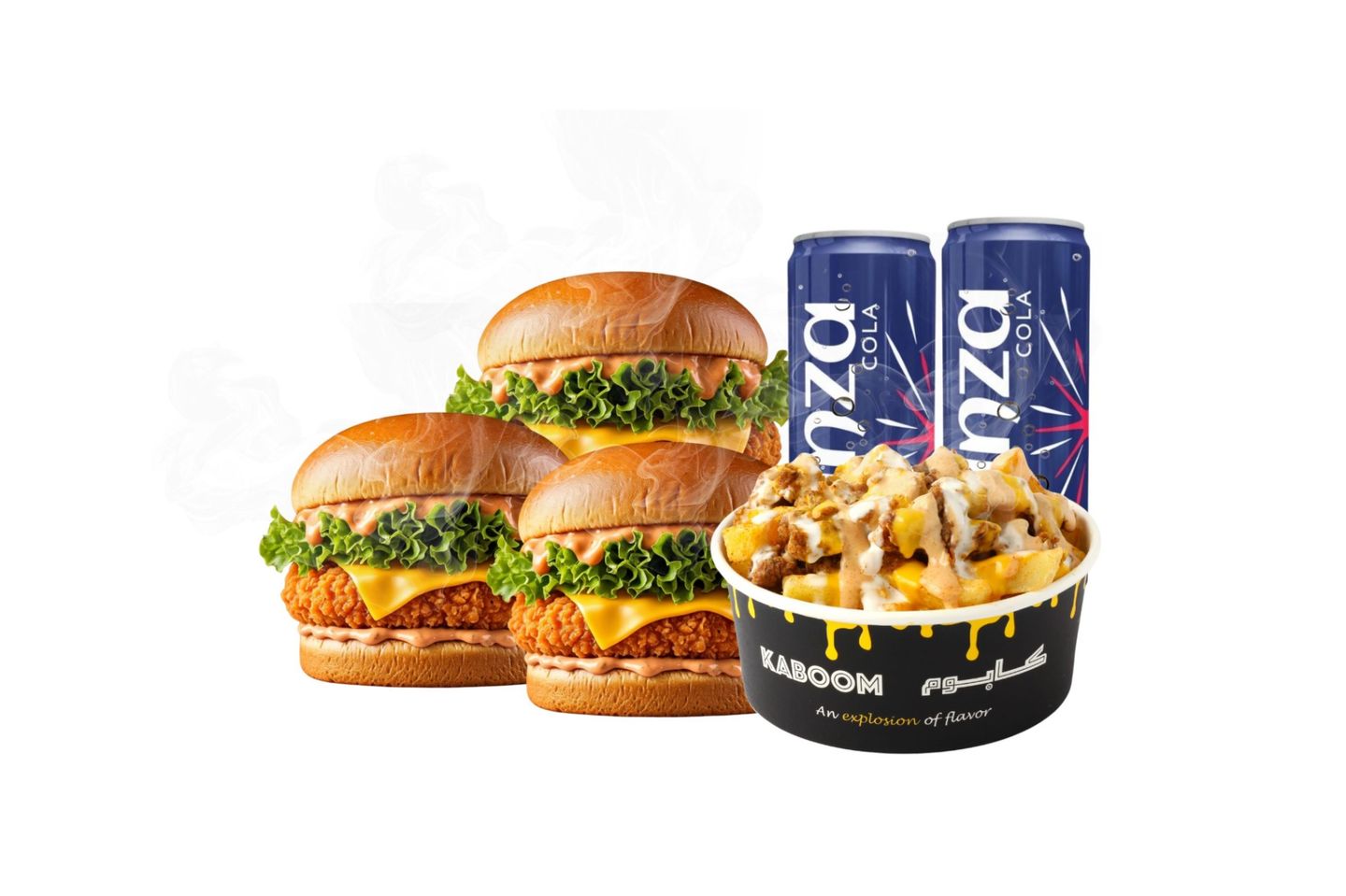 Triple Burger Chicken Fries Meal