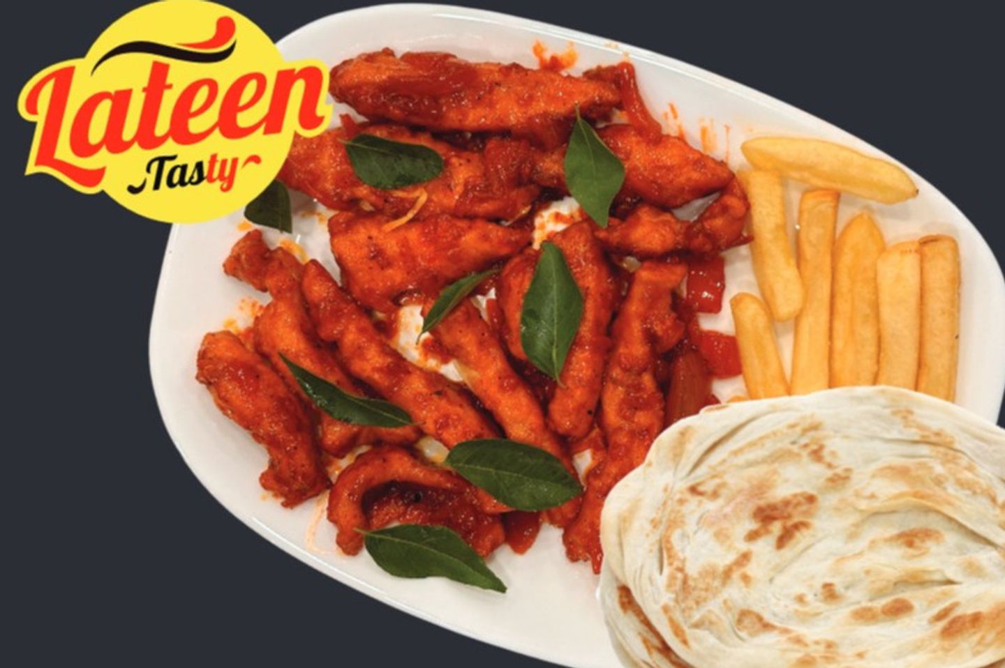 Chicken Chilly65 Boneless With 3 Porotta And Fries