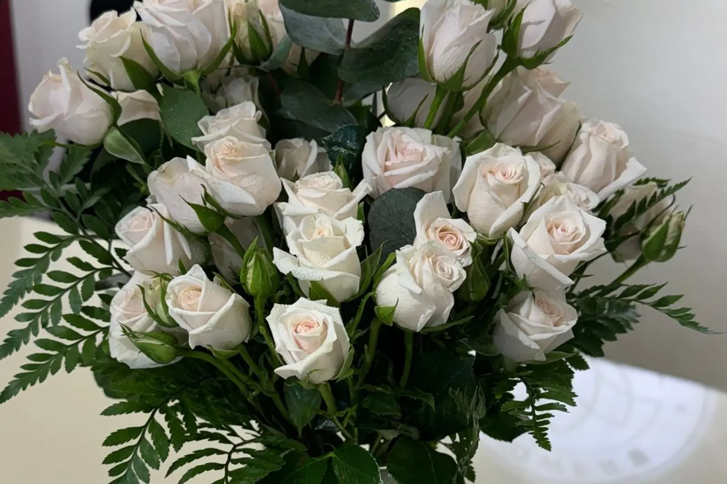 فازة بيبي روز ابيض