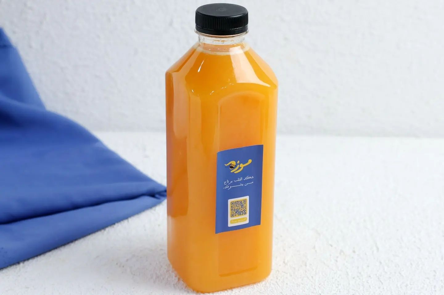 عصير برتقال طبيعي لتر