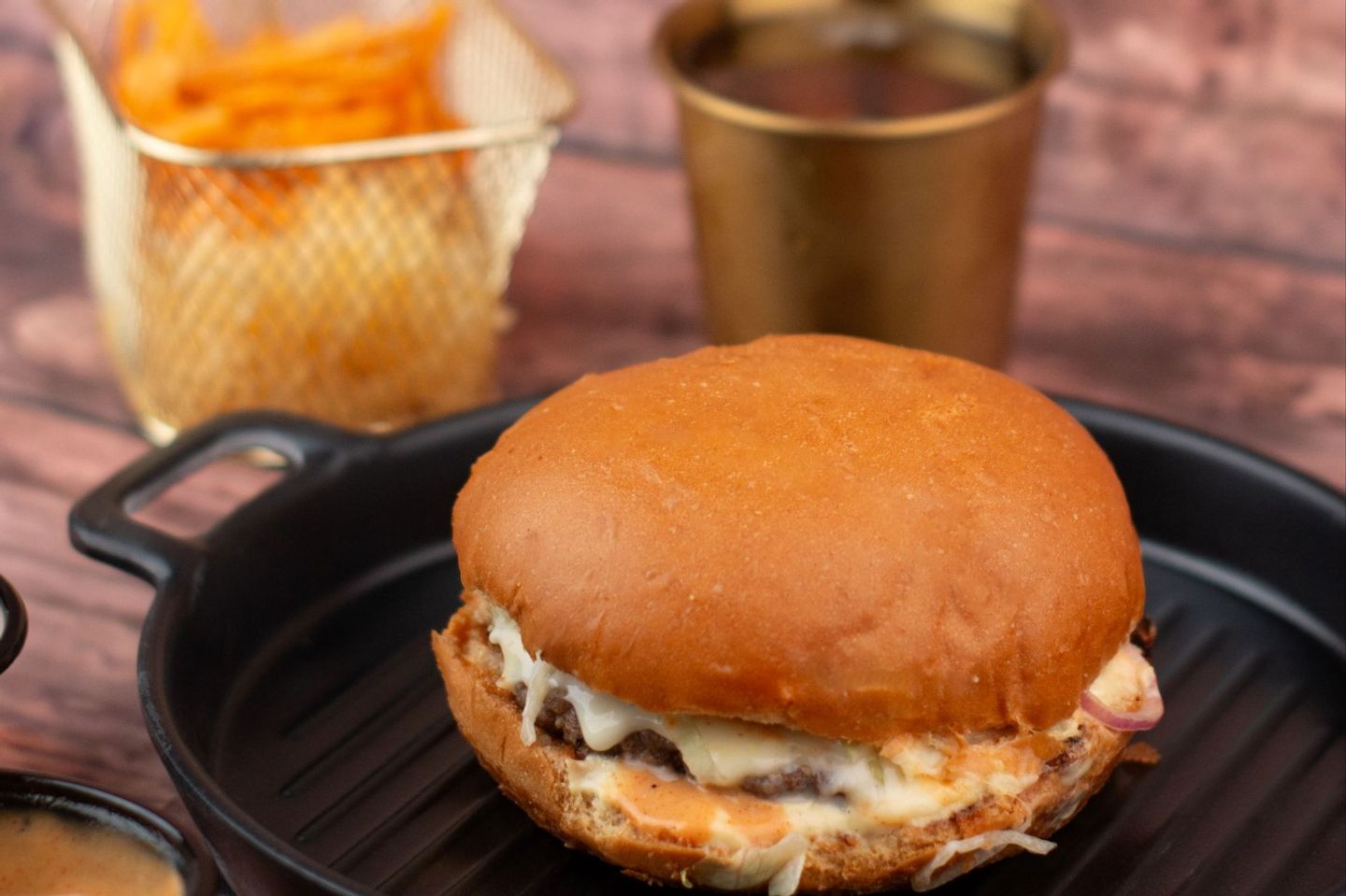 Charcoal Grilled Beef Burger