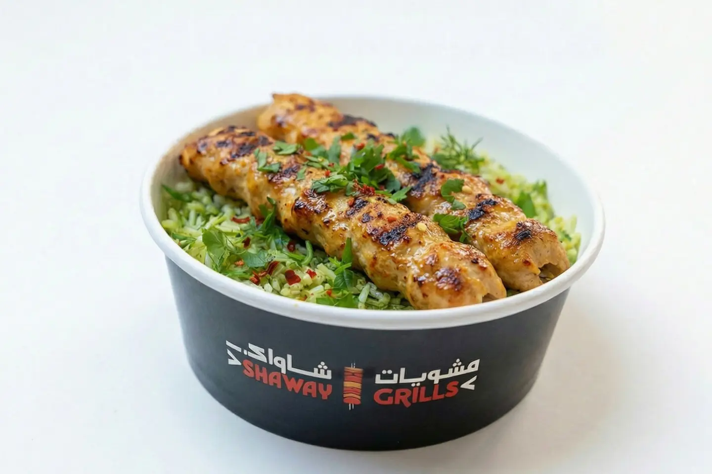 Single Chicken Kebab With Rice