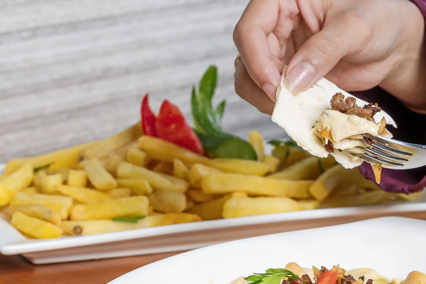 بطاطس مقلية عادية