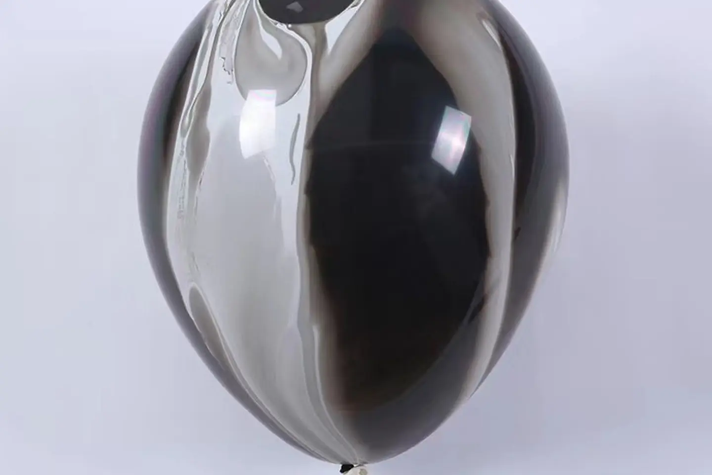 Marble Black Balloon