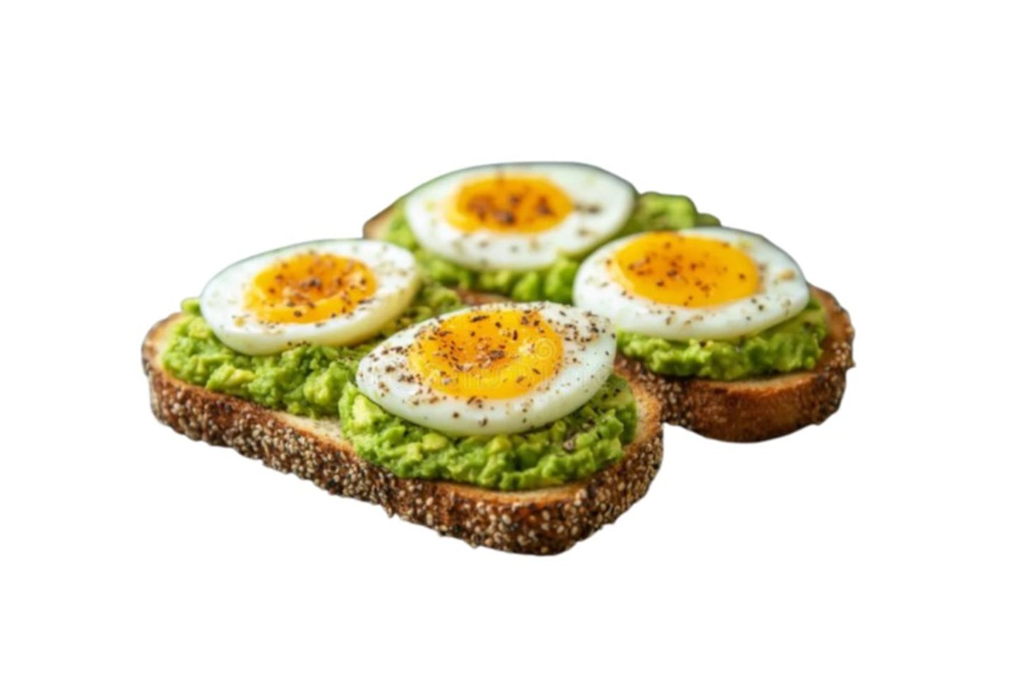 بيض مسلوق مع الافكادو