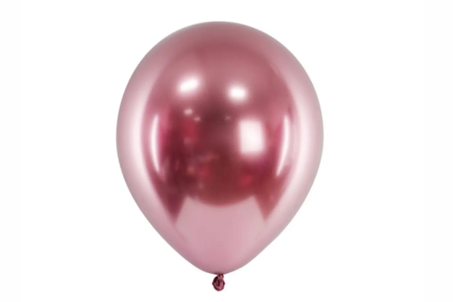 بالون هيليوم وردي لامع