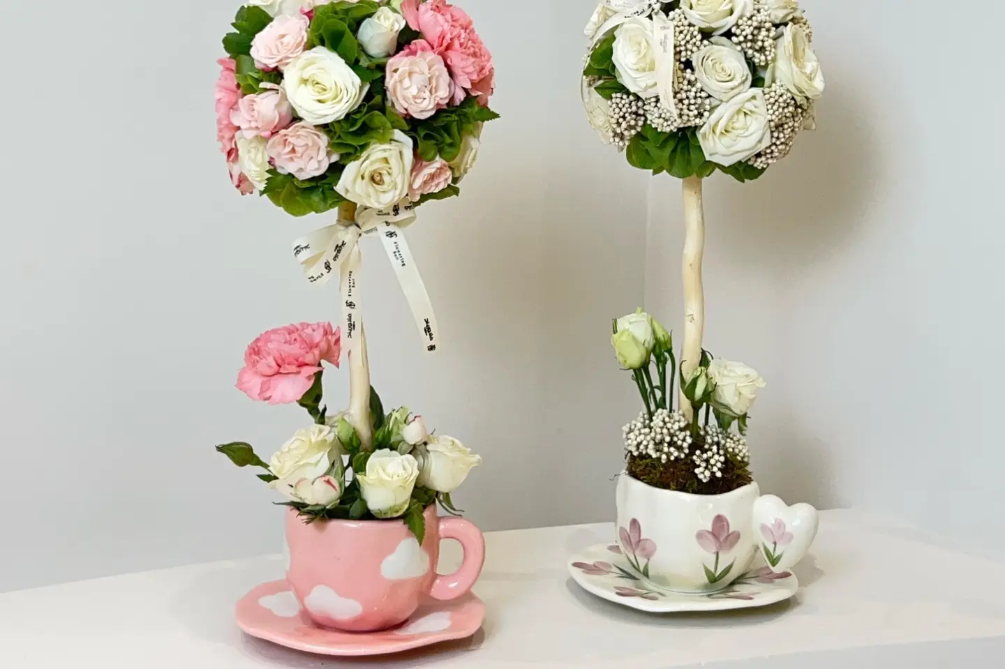 اكواب الورد الطبيعي