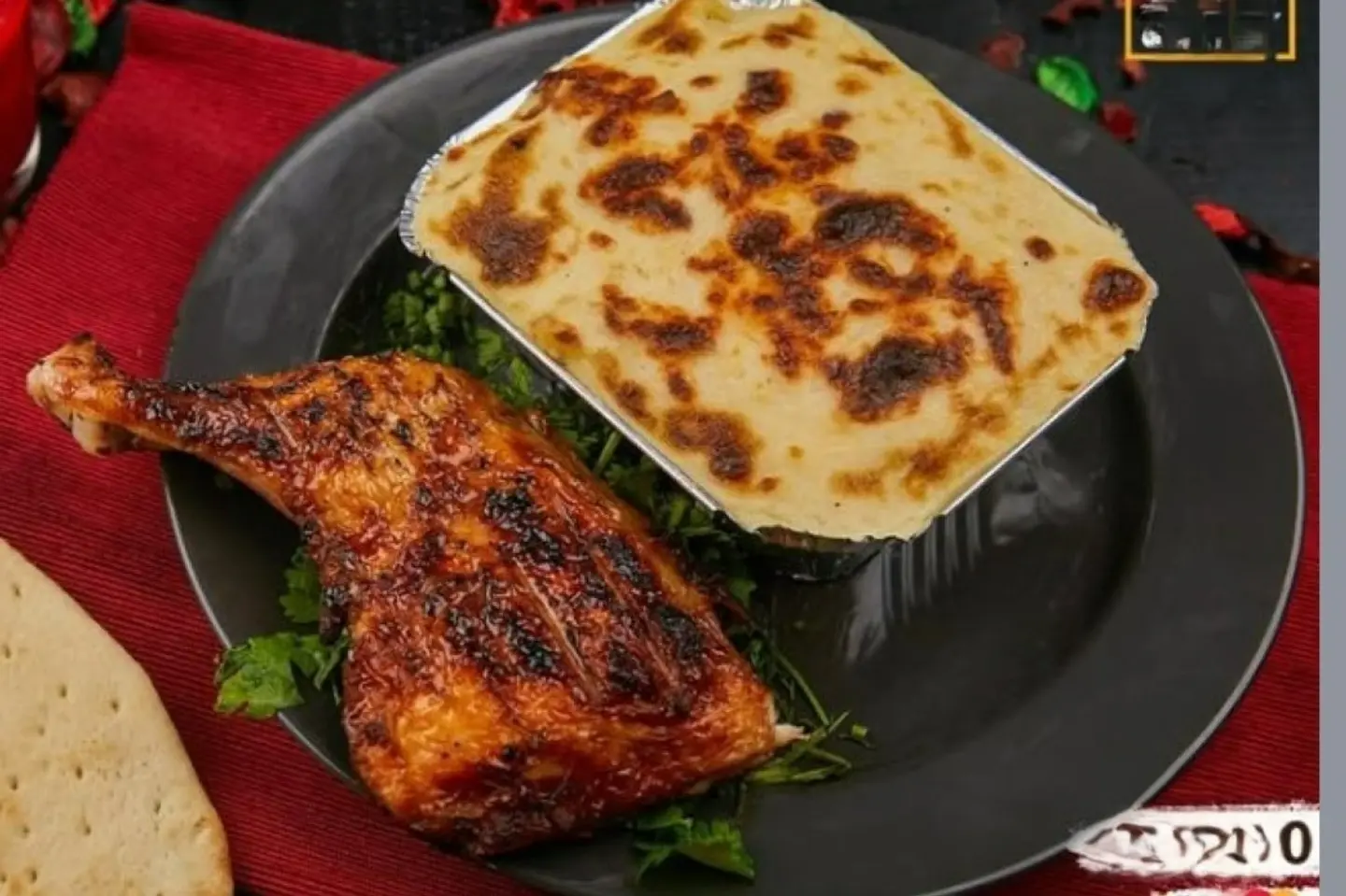 Bechamel Pasta Meal And Half Charcoal Grilled Chicken