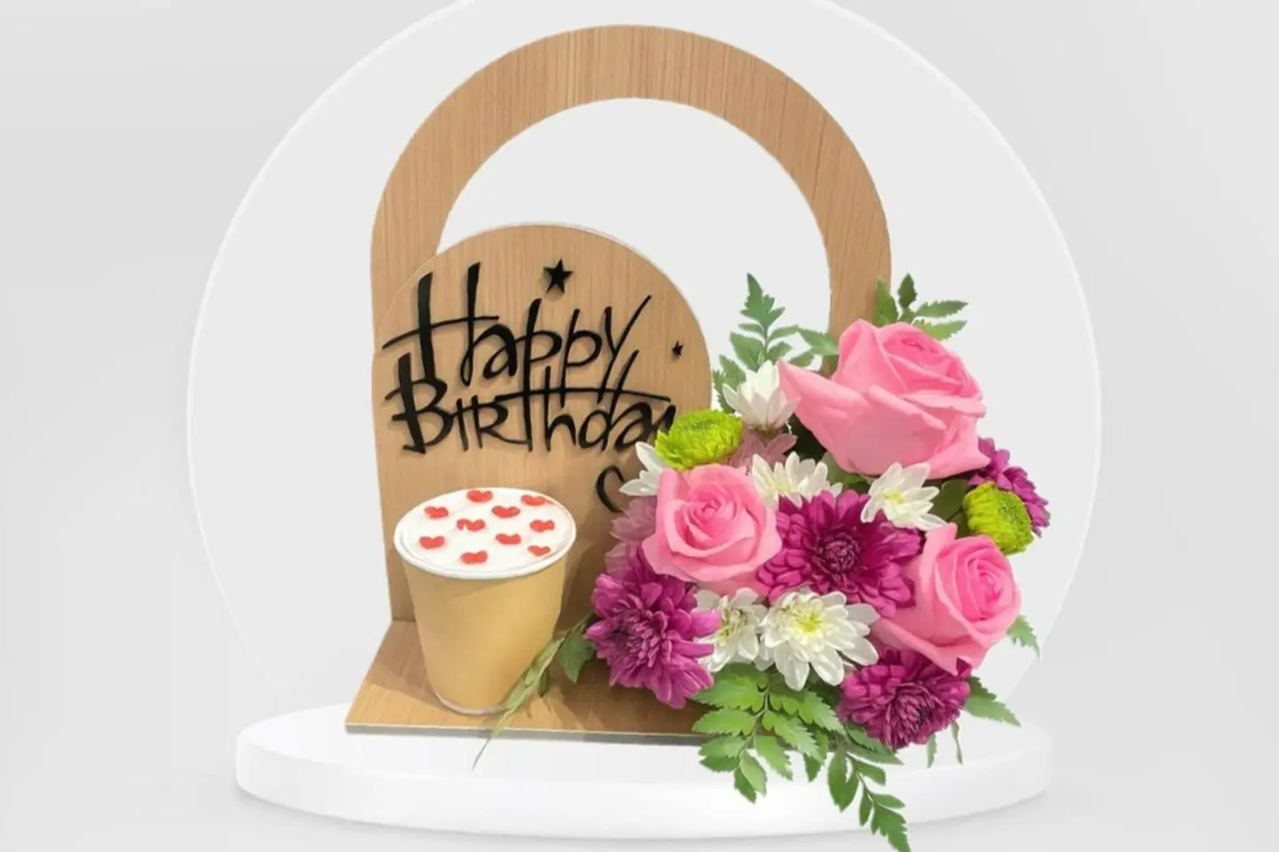 Birthday Stand With Cupcake