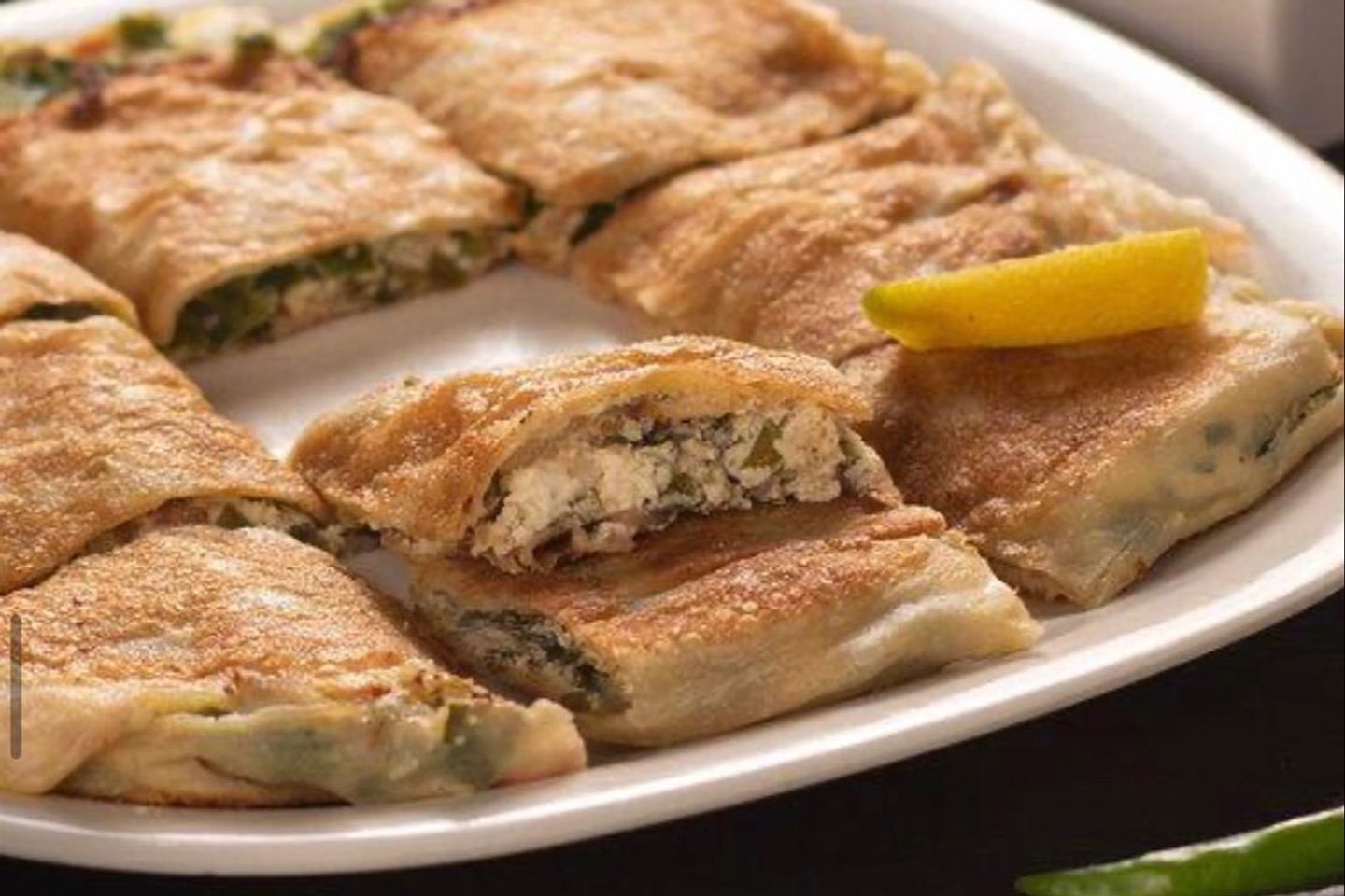 Motabaq With White Cheese
