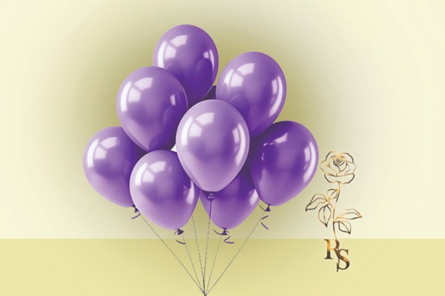 H044 Regular Purple Helium Balloon