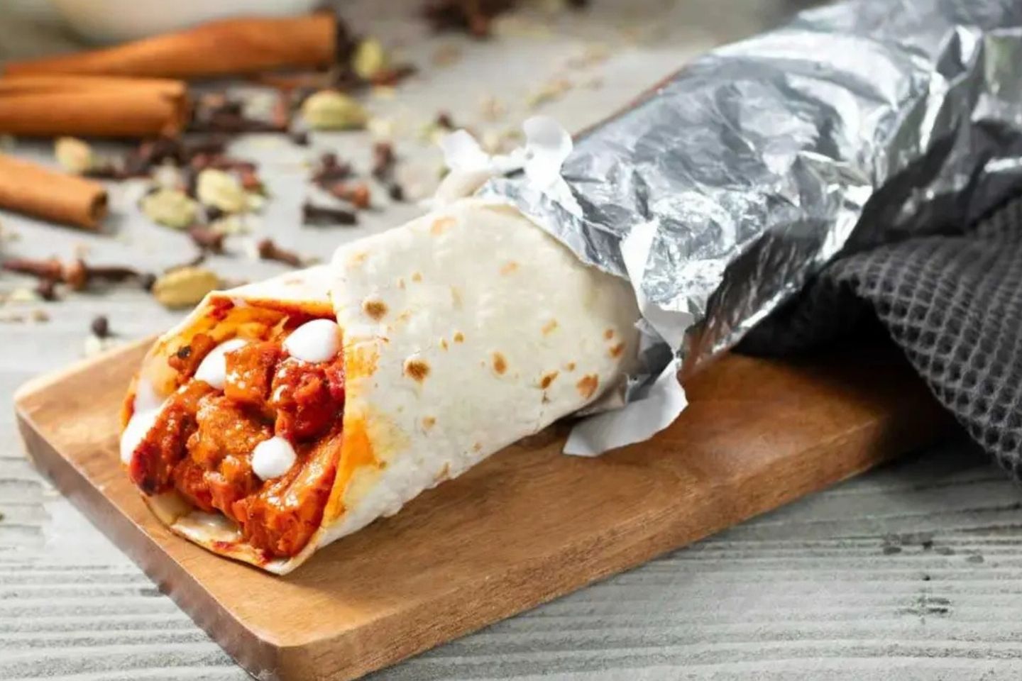 Butter Chicken Wrap