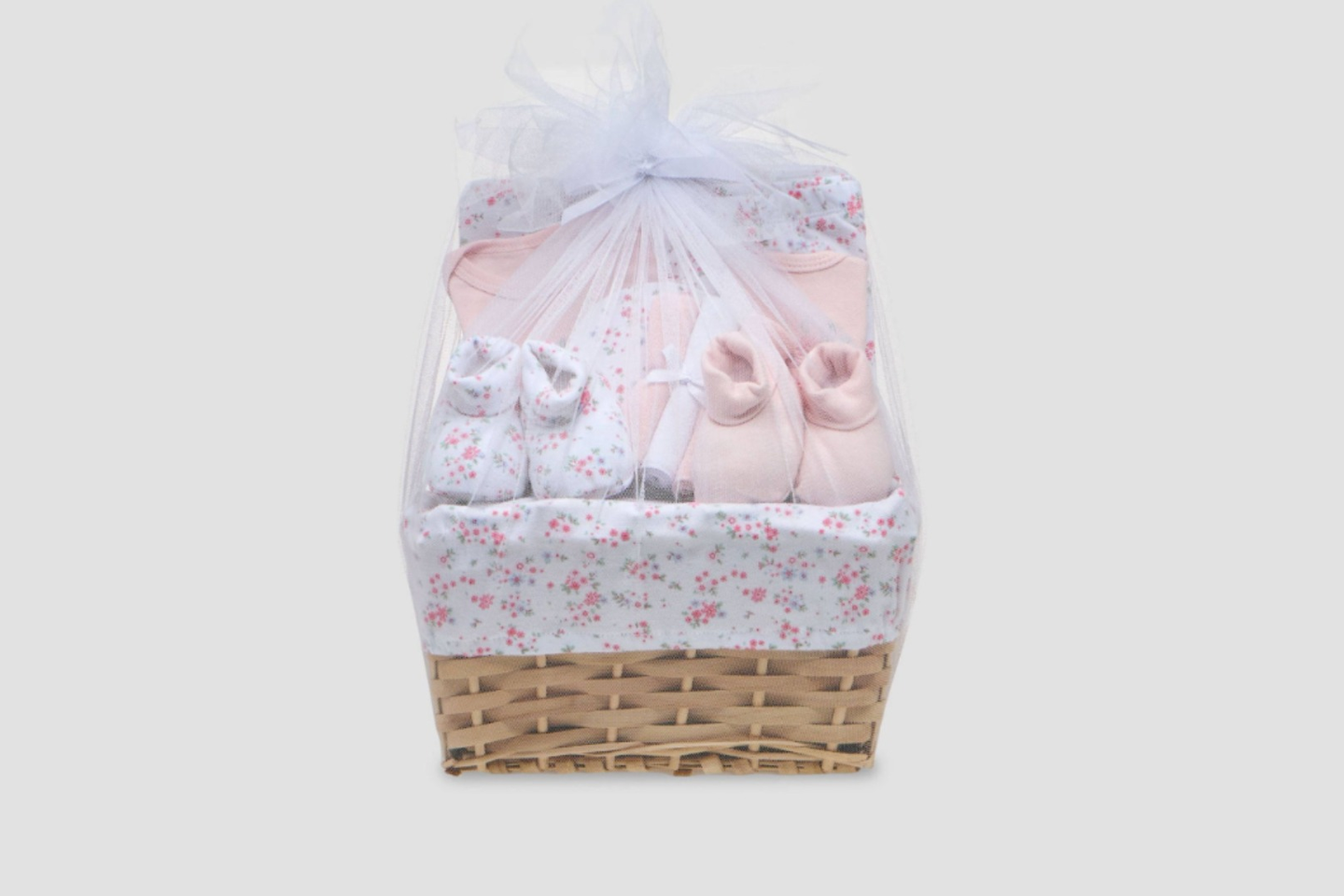 Baby Basket In Apricot Color