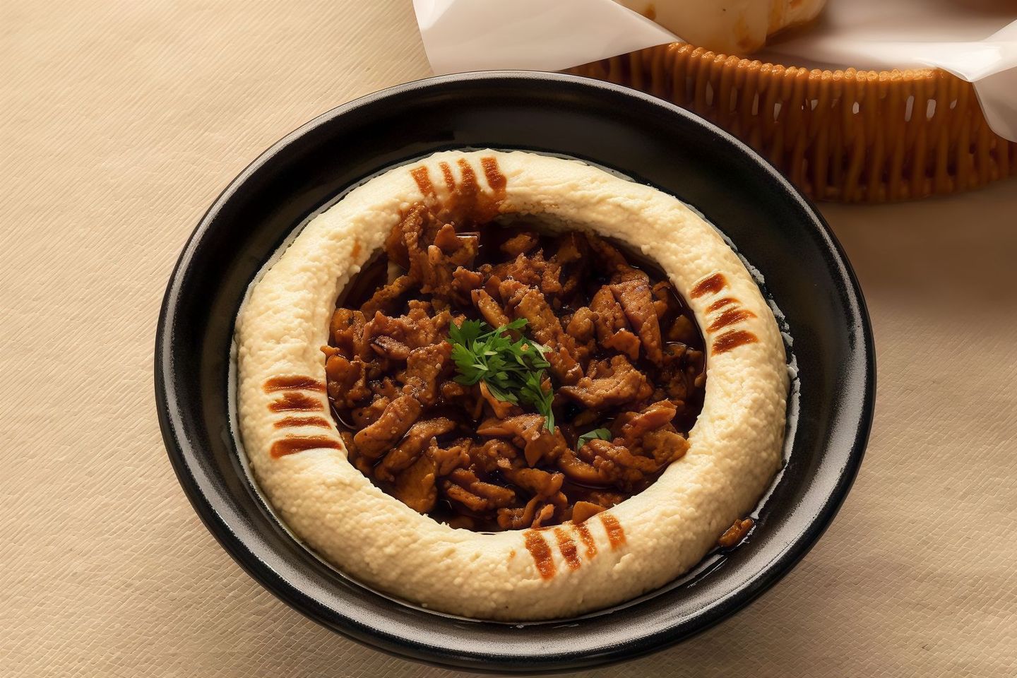 حمص باللحم