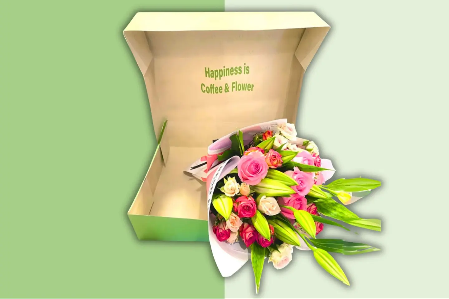 Bouquet Of Roses In A Box
