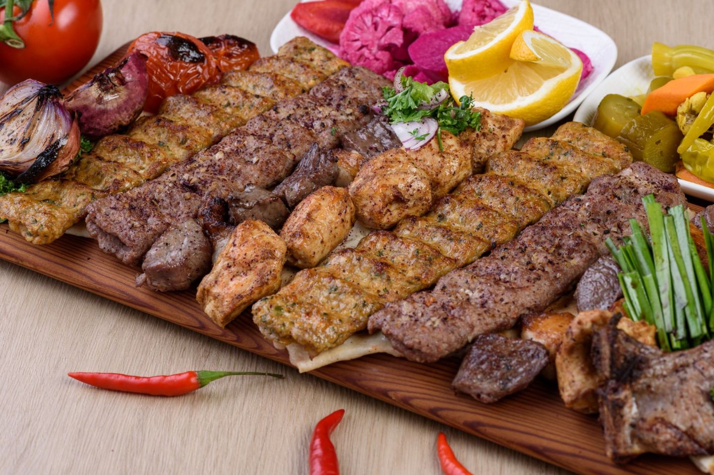نص كيلو مشاوي مشكل