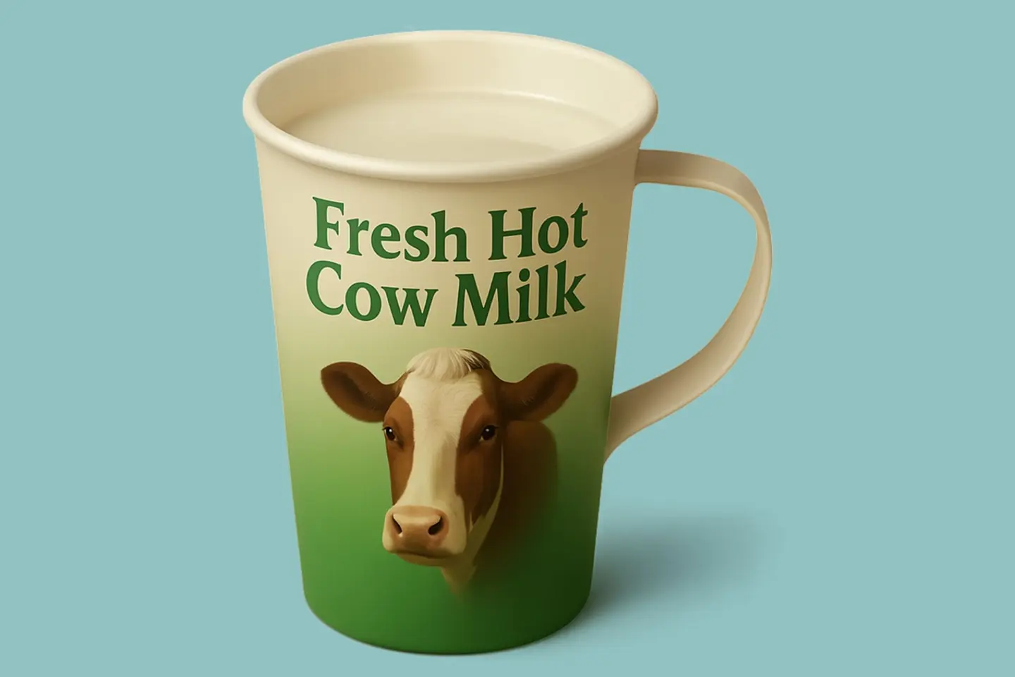 Cow Hot Milk Large Cup